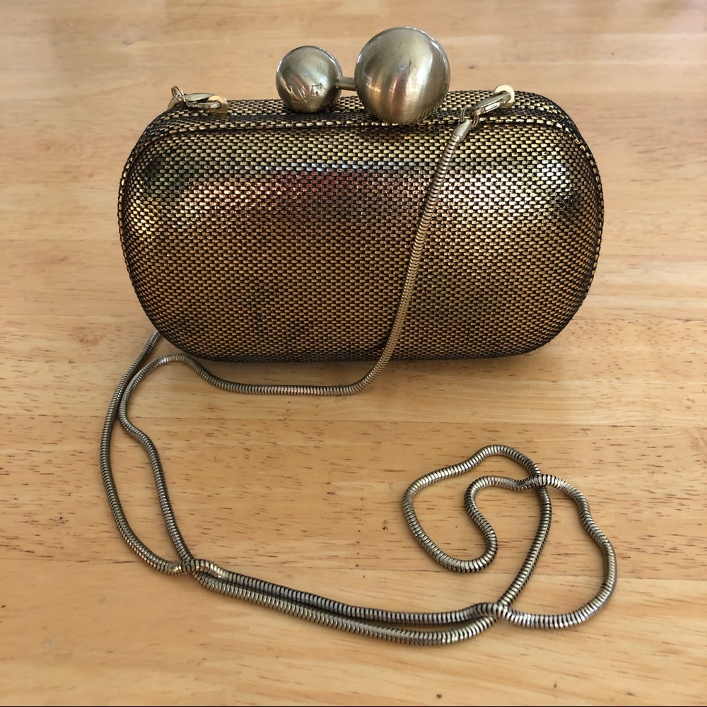 Diane von Furstenberg  sphere metal clutch bag